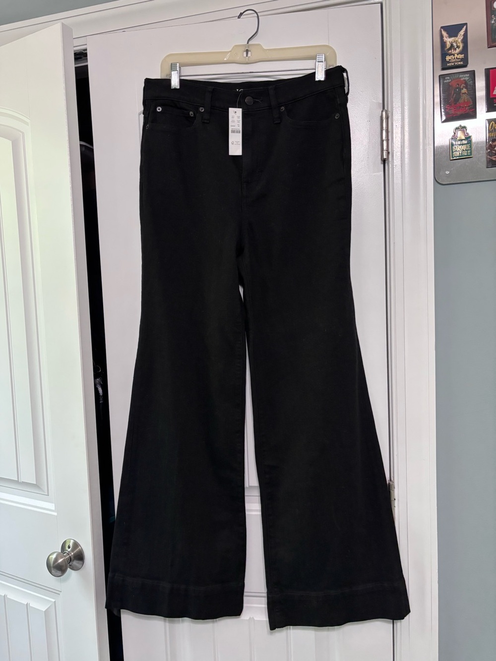 J.Crew denim wide leg trousers new with tags!
